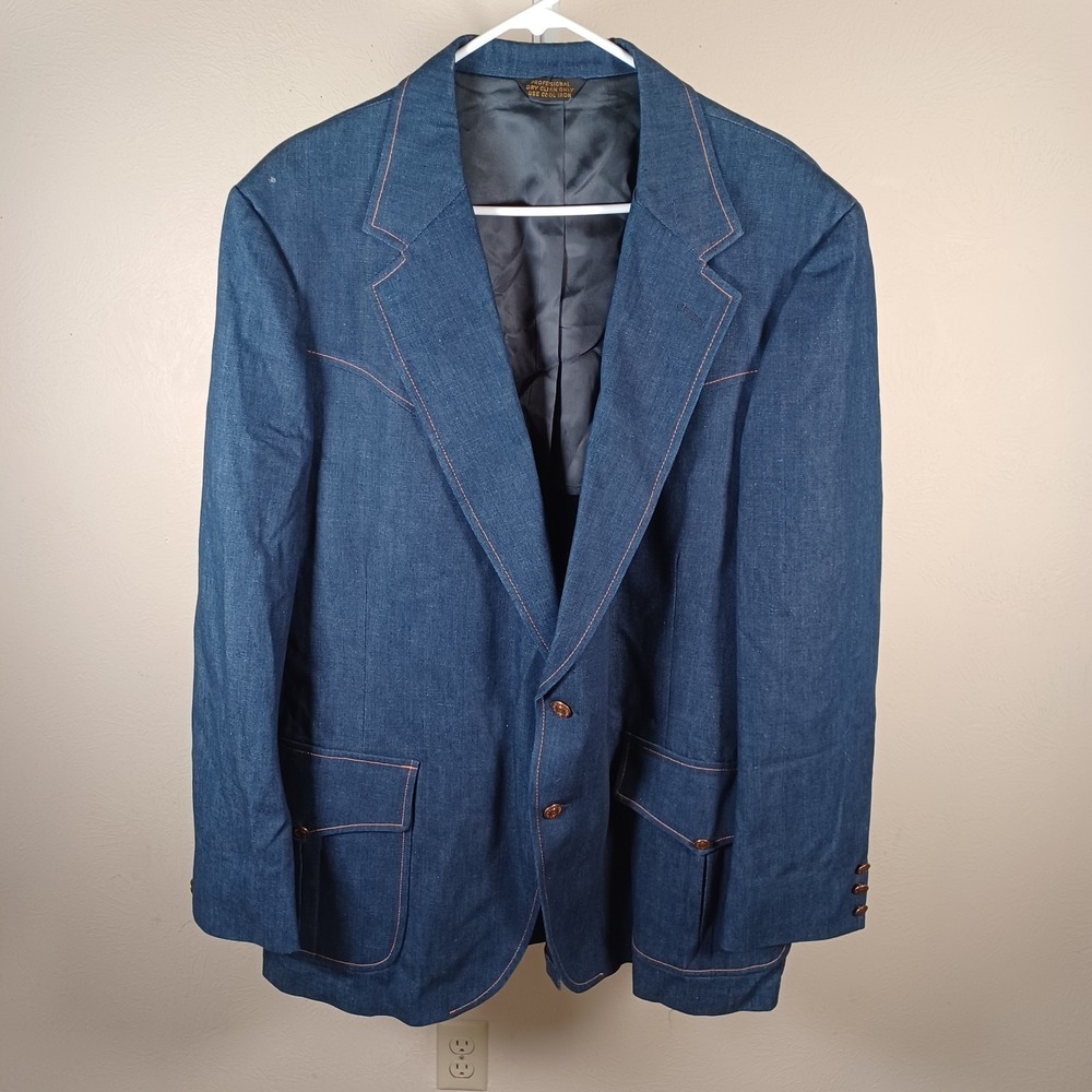 Asher Rochester Vintage 1950s Amalgamated Union Denim Blazer Western Jacket‎